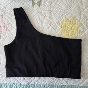 Girlfriend Collective One Shoulder Sports Bra